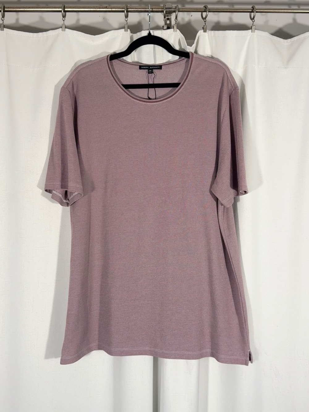 Robert Barakett Dusty Mauve Textured T-Shirt — image 3 of 7